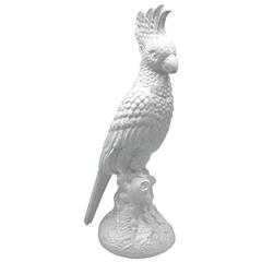 1960's Blanc de Chine Cockatoo Statue