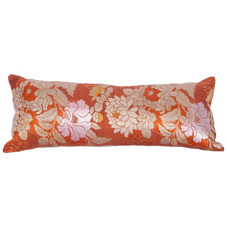 Pillow Made Out of a Japanese, Mid20th Century Obi at 1stDibs
