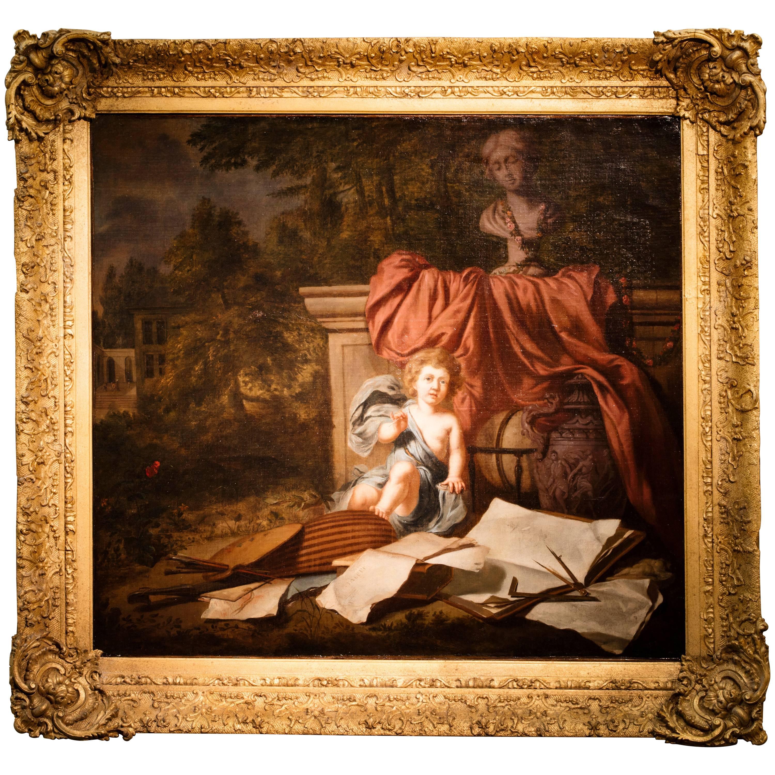 Early 18th Century Painting For Sale