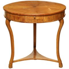 Early 19th Century, Italian, Center Table in Ash with Three Drawers 11