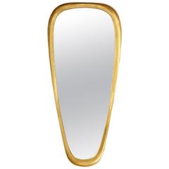 Mid-Century Gilded Geometric Shape Mirror