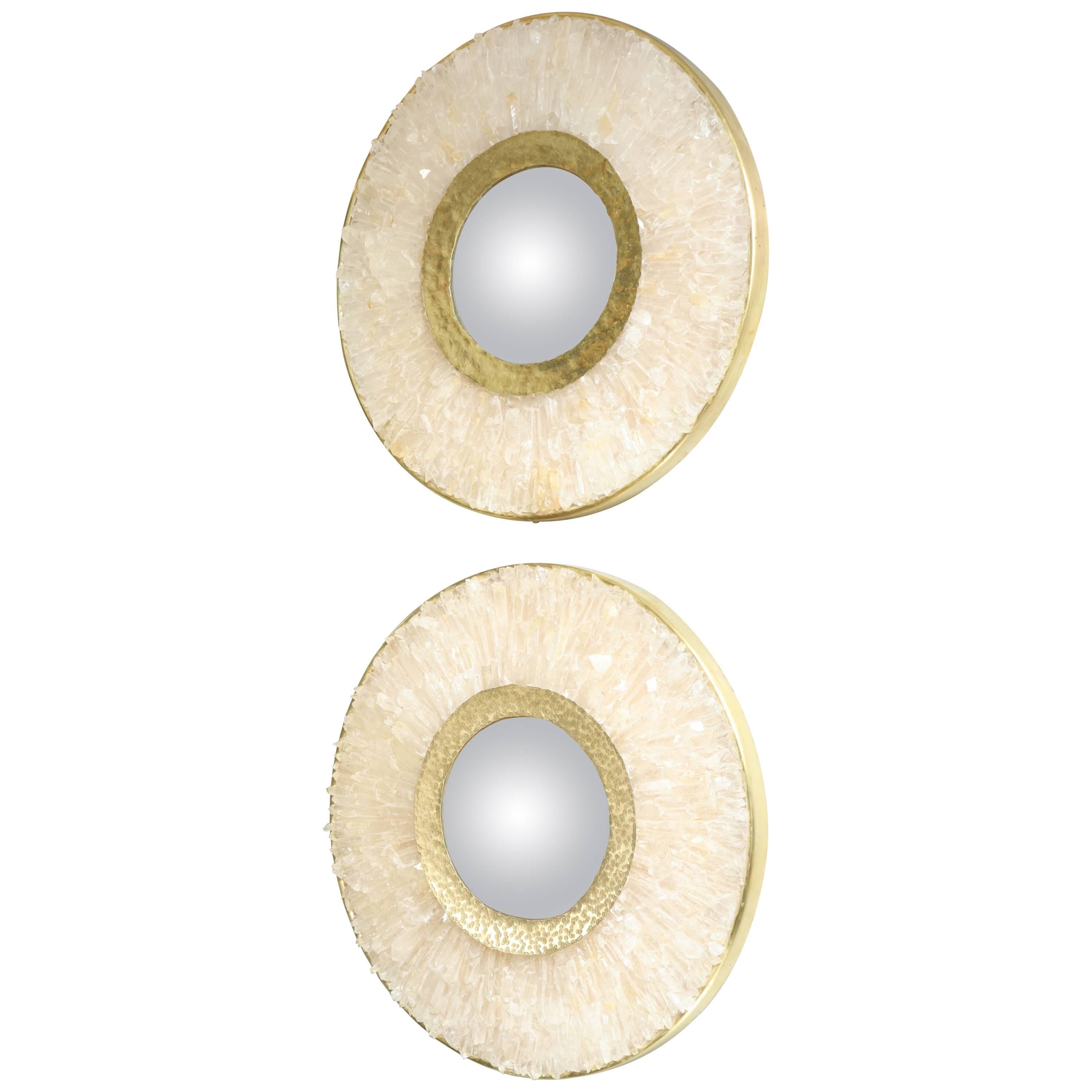 Enzo Missoni Illuminated Rock Crystal Mirrors