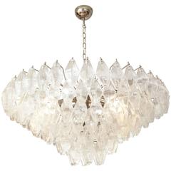 Murano Polyhedral Chandelier in the Manner of Venini 12