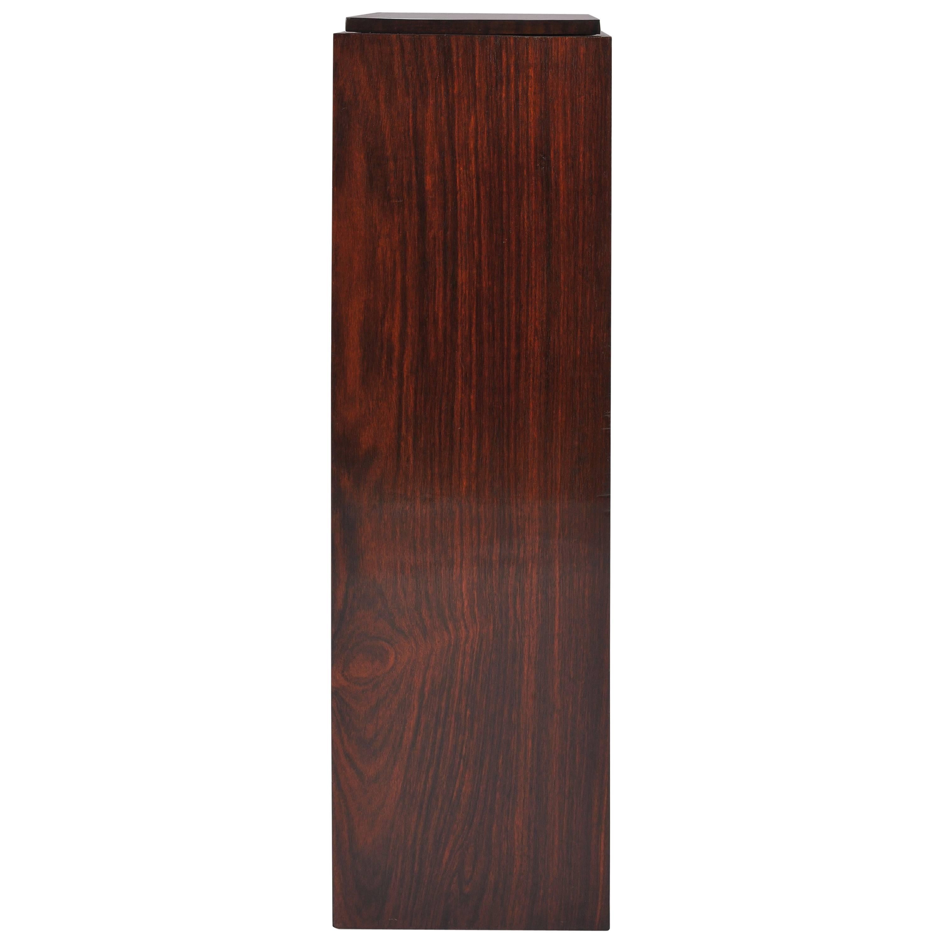 French Art Deco Rosewood Pedestal