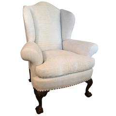 19th Century, English Country House Wing Chair