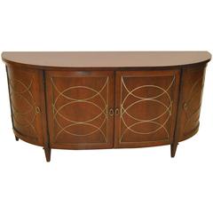 Vintage Atelier Duchamp Demilune Sideboard Cabinet by Hickory Chair Furniture