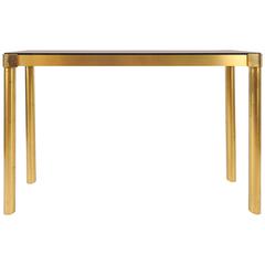 French 1970s Brass Console Table