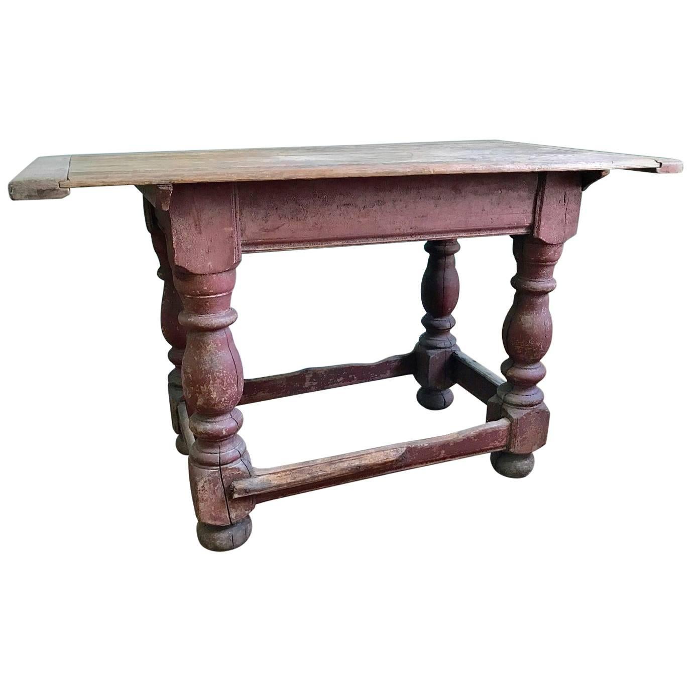 18th Century, Swedish Baroque Console Table For Sale