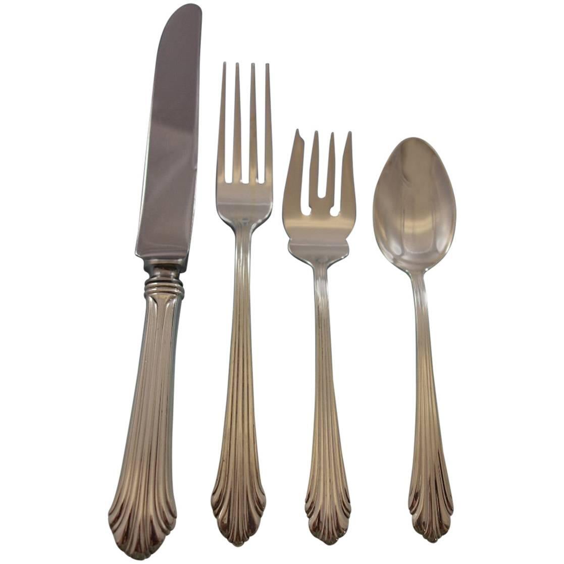 Chased and Pierced Vine by Dobson England Sterling Silver Flatware Set