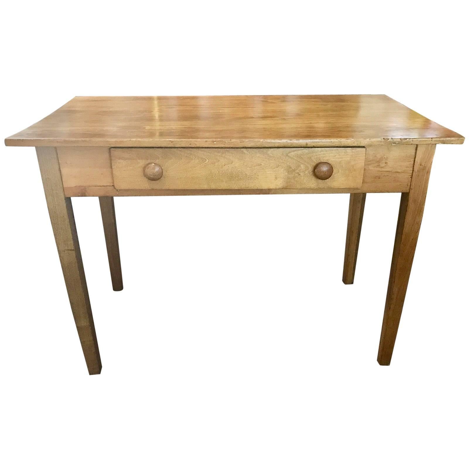 Vintage and Fabulous Petite Farm Table or Farm Desk, French Country Charmer
