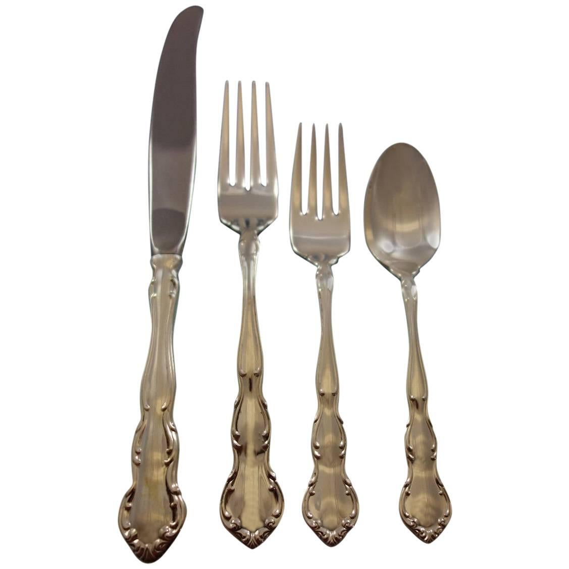 My Love by Wallace Sterling Silver Flatware Set for 8 Service 51 Pieces For Sale