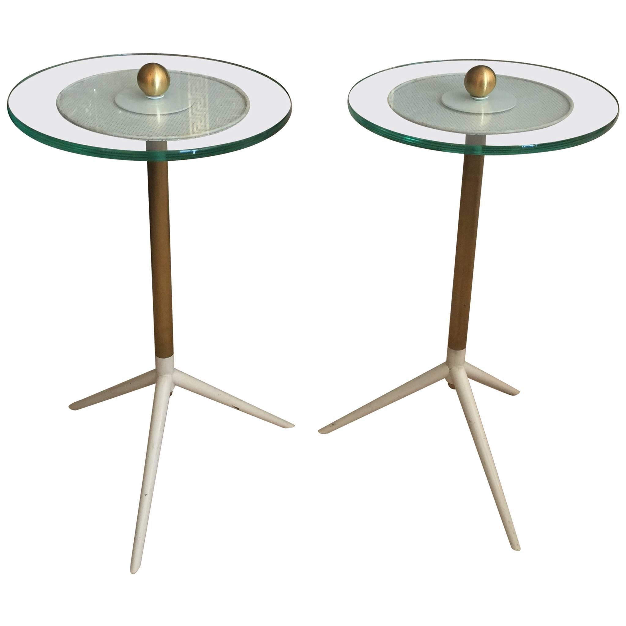 Pair of Mategot Style Side Tables