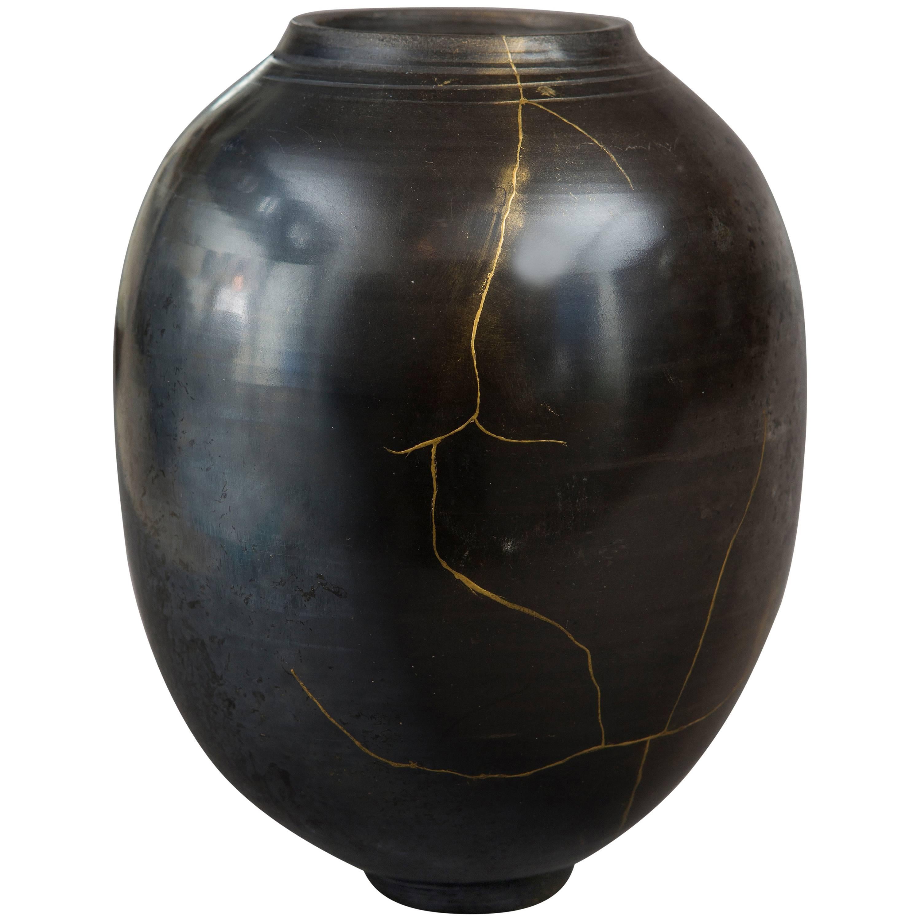Ceramic and Kintsugi Vase by Karen Swami