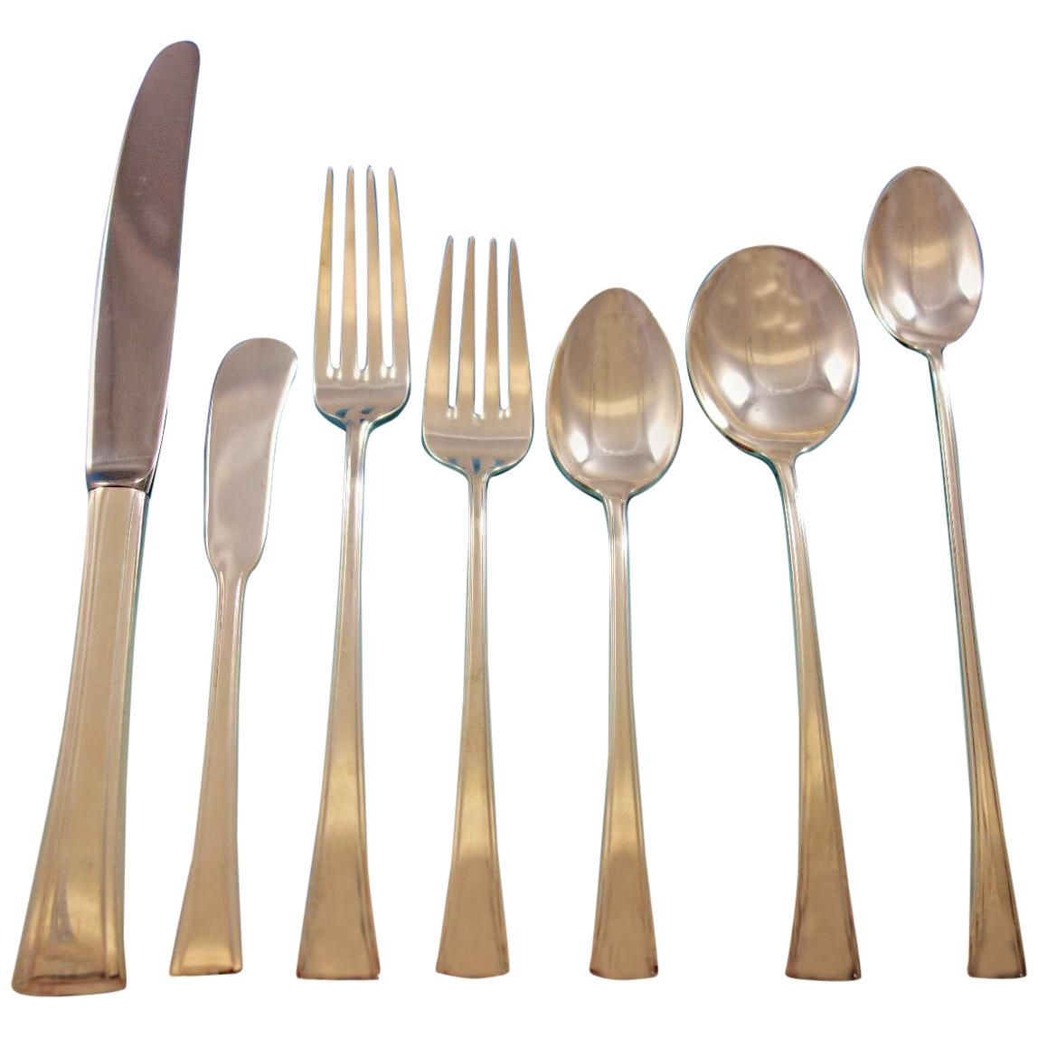 Tranquility by International Sterling Silver Flatware Set Eight Service 60 Pcs For Sale
