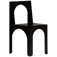 Claudia Child Chair Designed by Arquitectura-G in Black Powder-Coated Steel