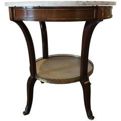 French Marble Top Gueridon by Maison Jansen