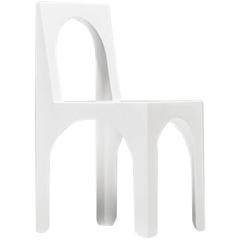 Claudia Child Chair Designed by Arquitectura-G in White Powder-Coated Steel