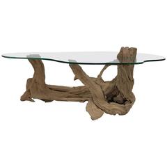 Free-Form Driftwood Coffee Table
