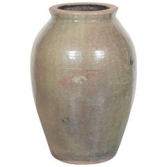 Tall Vintage Chinese Ceramic Wine Jar