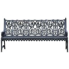 Cast Iron Curtain Style Bench
