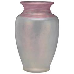 Antique Steuben Threaded Vase