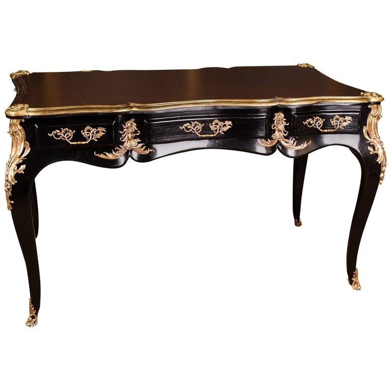 20th Century, Imperial French Desk Bureau Plat Louis XV Style at 1stDibs
