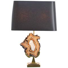 Agate Table Lamp by Willy Daro