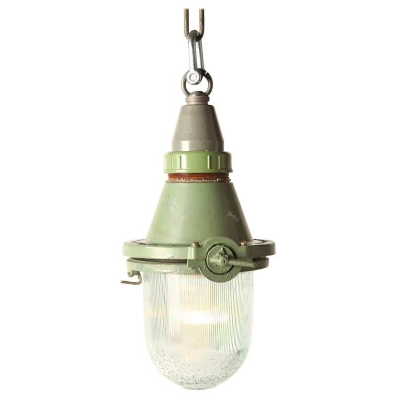 Kizel USSR Industrial Pendant Light For Sale