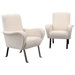 Pair of Lounge Chairs, Manner of Luigi Caccia Dominioni