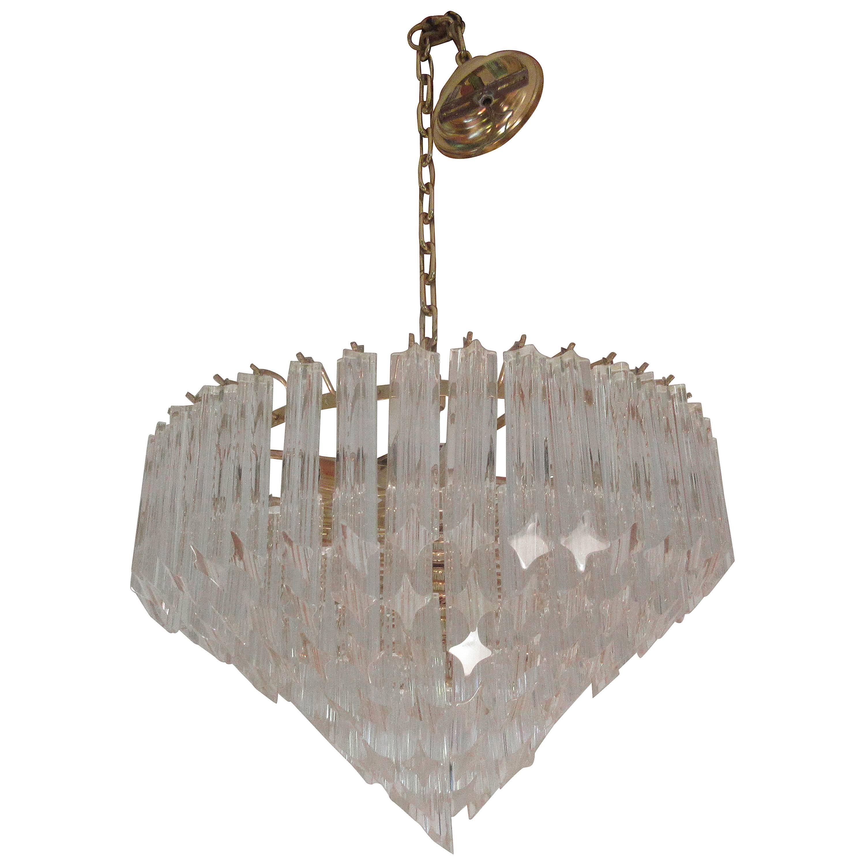 Large Seven-Tiered Venini Chandelier