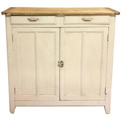 Antique White Brocant Commode, France, 1930s