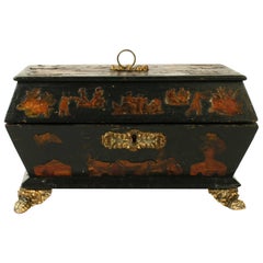 English Regency Decoupage Box, Early 19th Century