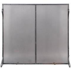 1920s Tall Fire Screen with Simple Lines