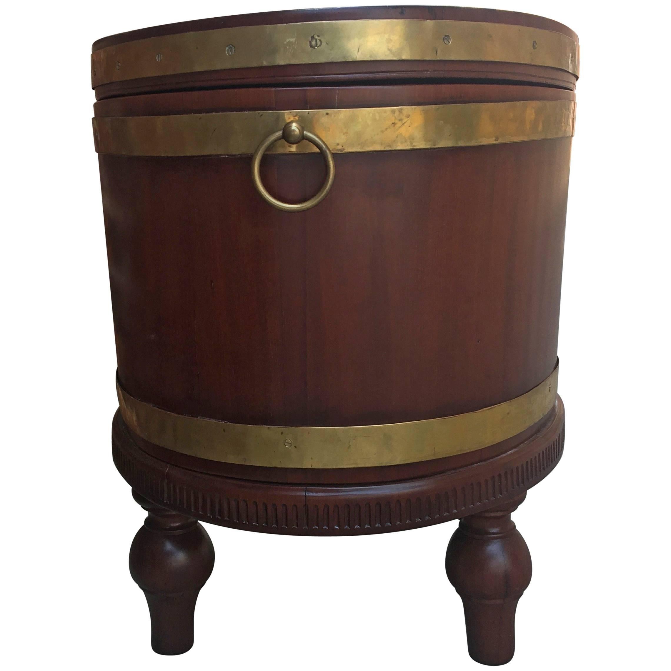 English 19th Century Mahogany Wine Cooler