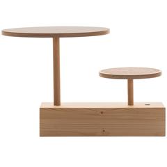 Claus Zu Tisch, Table with Stool, in Spruce, Designed by Sirch and Bitzer 1