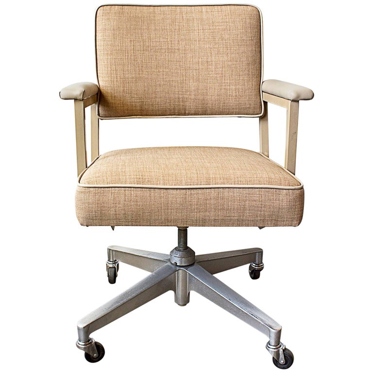 Pair Of 1970s Steelcase Office Chairs Refinished