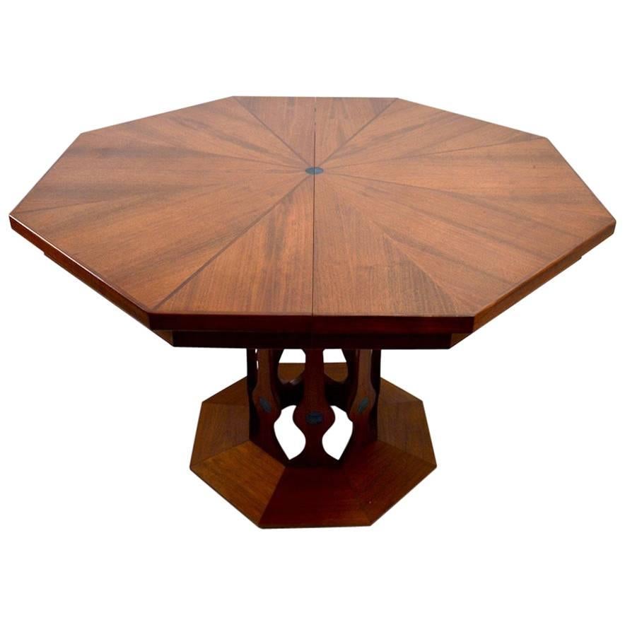Octagonal Inlay Dining Table by Foster McDavid Inc