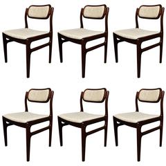 Set of Six Johannes Andersen Attributed Rosewood Dining Chairs 2