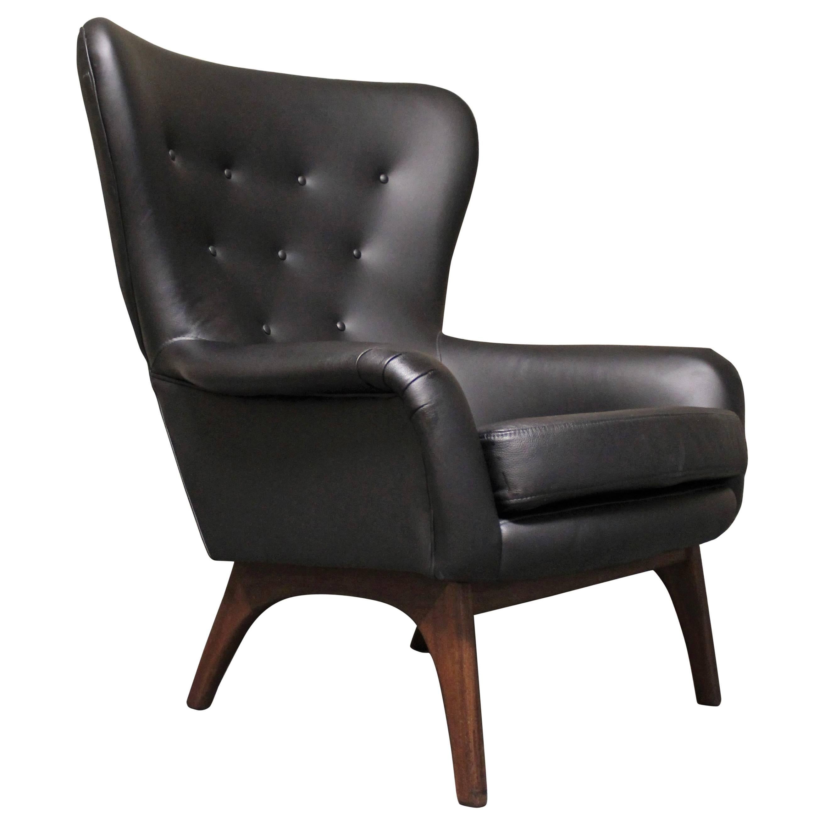 Adrian Pearsall Attributed Wingback Lounge Chair