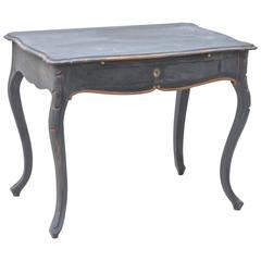 Swedish Rococo Writing Table in Charcoal