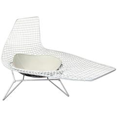Harry Bertoia Knoll Asymmetric Sculptural Wire Chaise Lounge