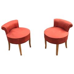 Pair of Art Deco Seats, circa 1940 9