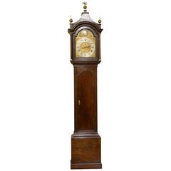 North Country Brass Dial Oak Longcase Clock