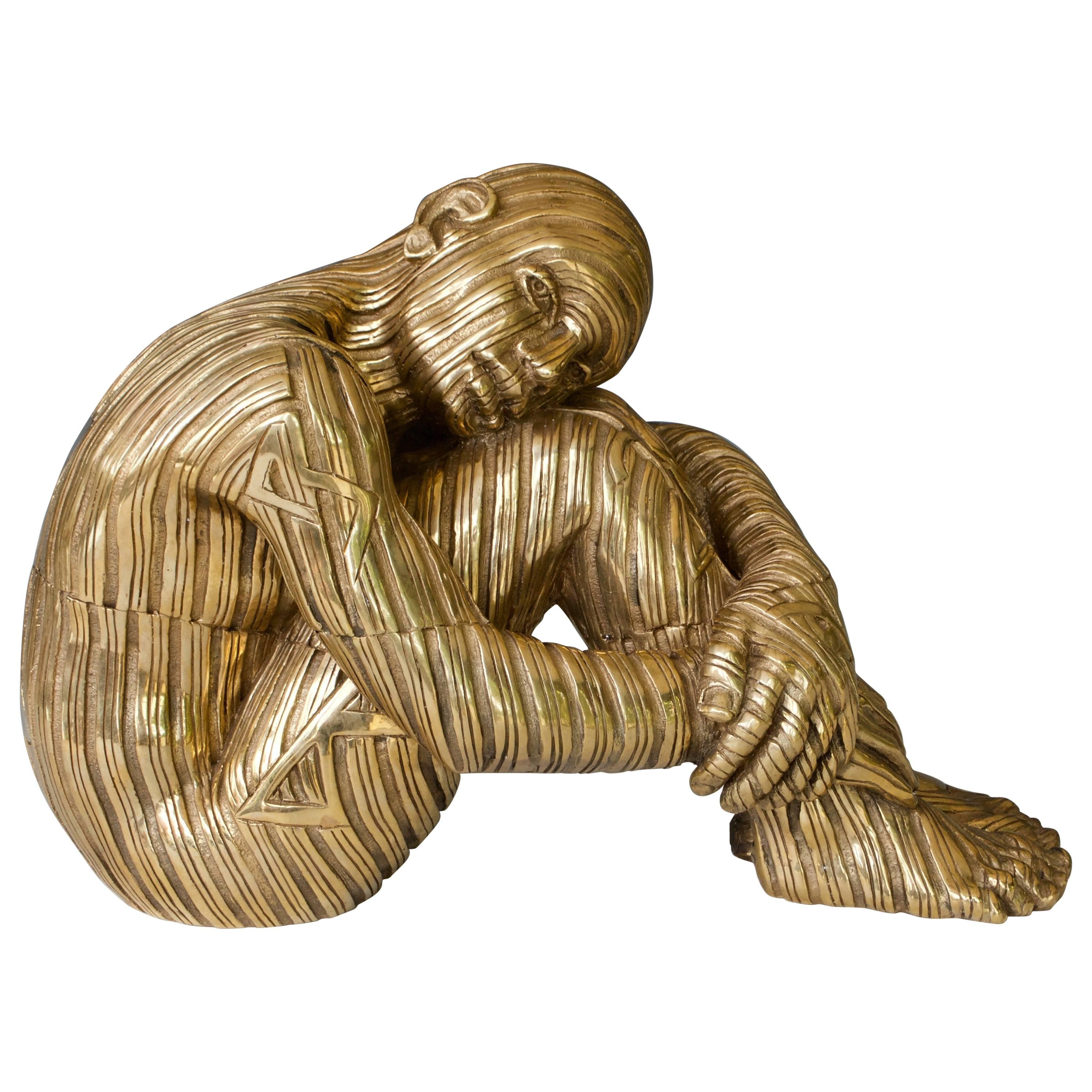 Rabarama Bronze "Gebo X" Sculpture For Sale