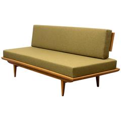 1960s Daybed, Ashwood, New Upholstery
