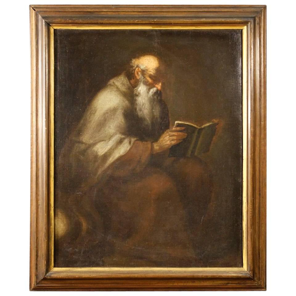 18th Century Italian Religious Painting Saint Jerome