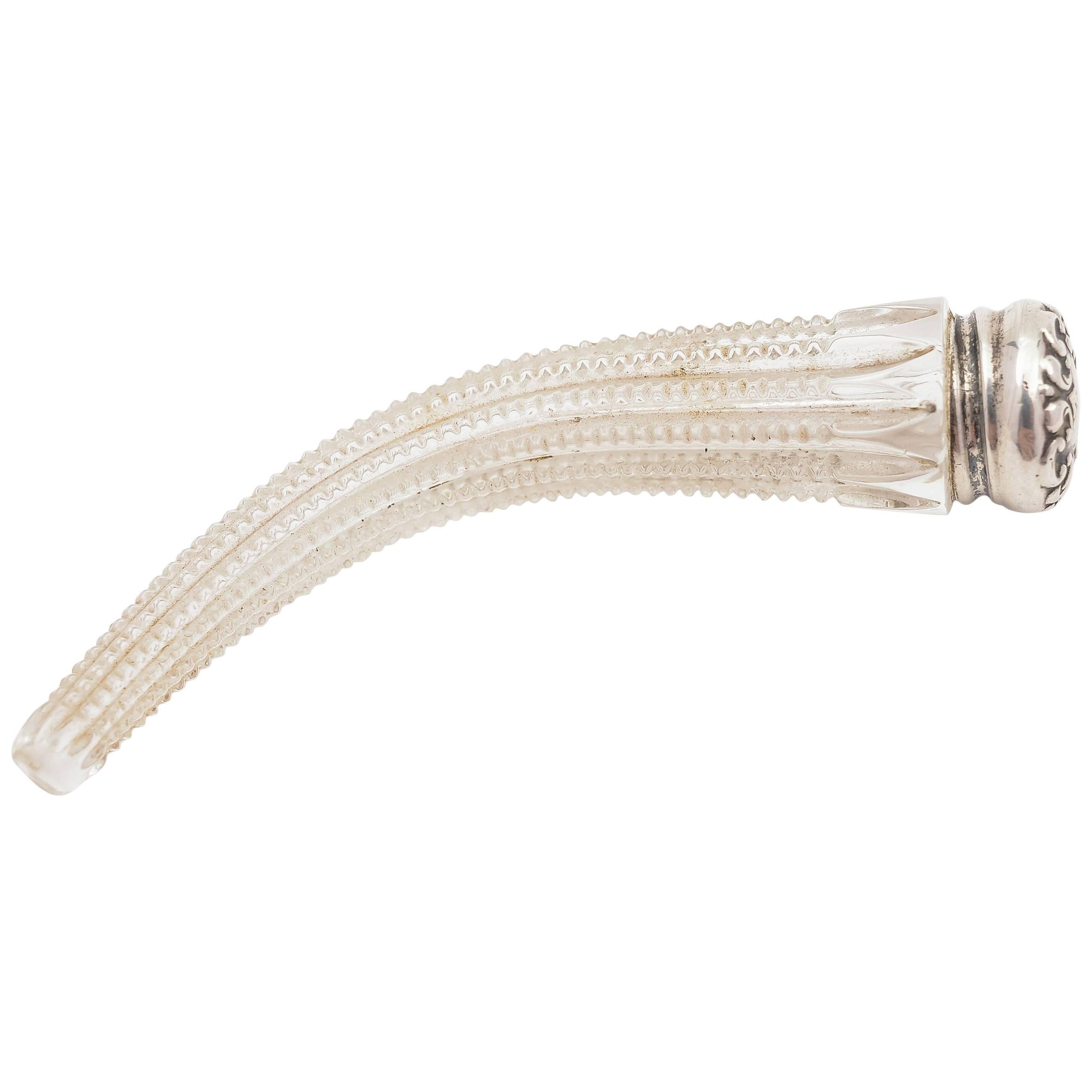 20th Century American Sterling Silver Topped Scent Bottle For Sale