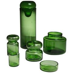 Set of Six Pieces in Empoli Glass 11