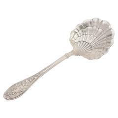 20th Century French Silver Serving Spoon