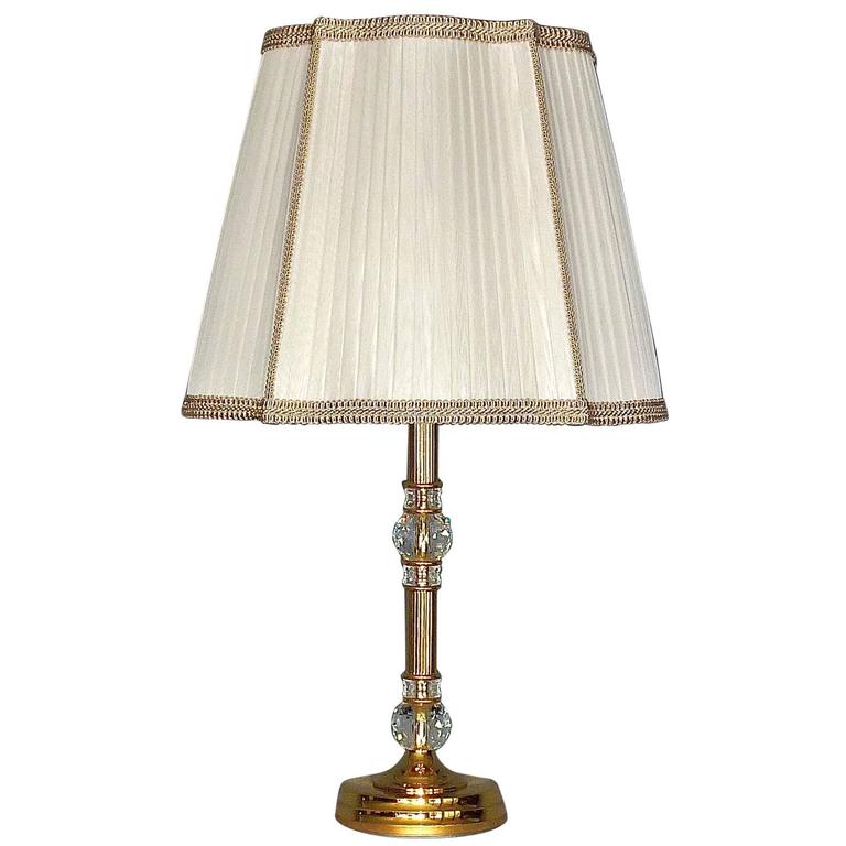 Cut Crystal Table Lamps For At 1stdibs Fine Gilt Brass Metal Cut Crystal Glass Table Lamp Luxus By Palwa Germany